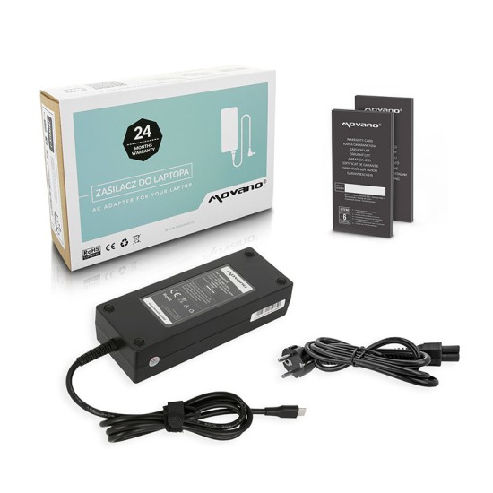 Cargador Movano USB-C 130W para Dell Negro Original Compatible
