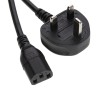 Cable de alimentación Schuko C13 UK Cable para Torre de 3 clavijas, Cable C13