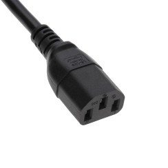 Cable de Alimentación Schuko a C13 3 Clavijas para PC y Monitor