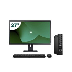 Pack Dell 5080 Micro i5 10500T + Monitor 27" + Teclado/Ratón + WiFi USB