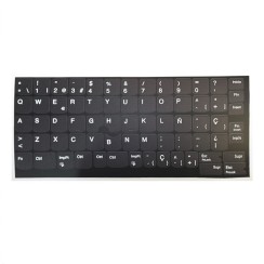 Kit Pegatinas Teclado Español Lenovo · Fondo UV · ANSI e ISO