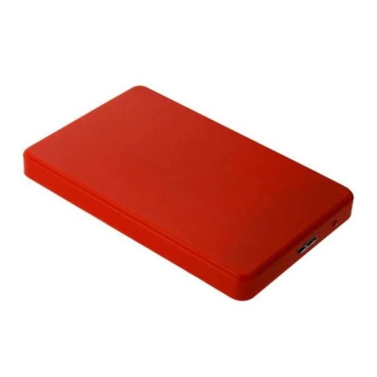Caja Disco Duro 2.5'' USB 3.0 Rojo Carcasa Adaptador Disco Duro para HDD SSD SATA I/II/III de 7mm y 9.5mm Caja Disco Duro 2.5'' USB 3.0 Rojo Carcasa Adaptador Disco Duro para HDD SSD SATA I/II/III de 7mm y 9.5mm