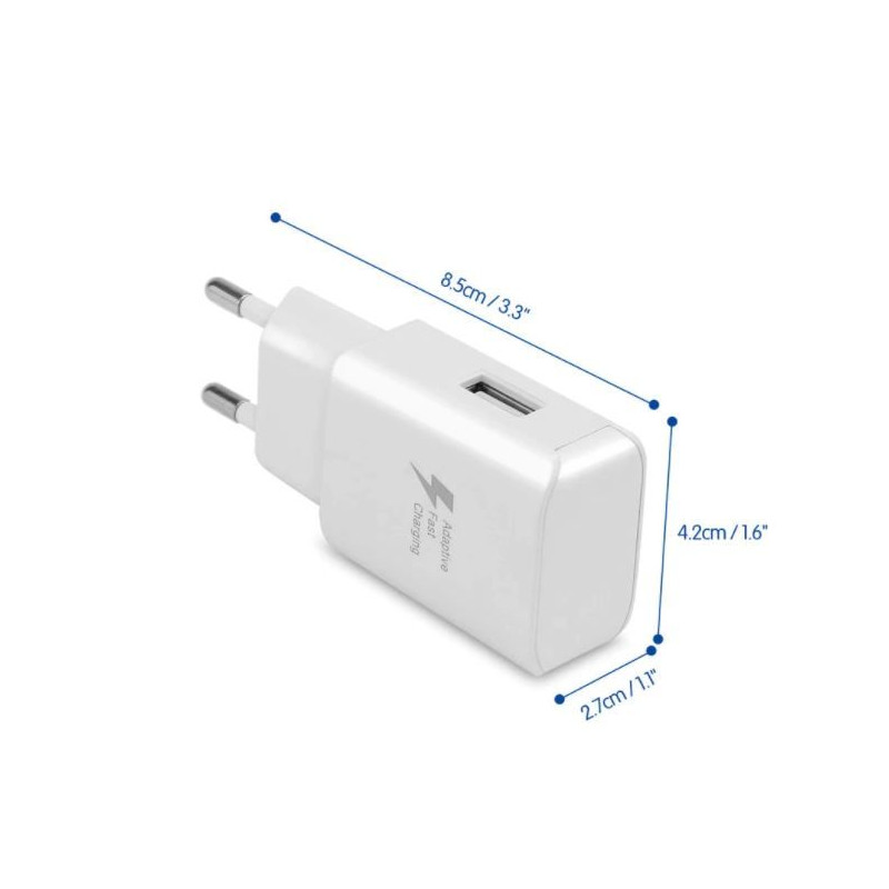 Cargador Carga Rápida USB de 5V 2.1A. iPhone X7, iPad, Samsung S9, Xiaomi Mi 8 Cargador Carga Rápida USB de 5V 2.1A. iPhone X7, iPad, Samsung S9, Xiaomi Mi 8