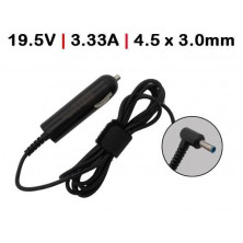 CARGADOR DE COCHE PARA PORTÁTIL HP ENVY 15T- J000 15T- J100 15Z-J000 15Z-J100 19.5V 3.33A 4.5X3.0MM 65W