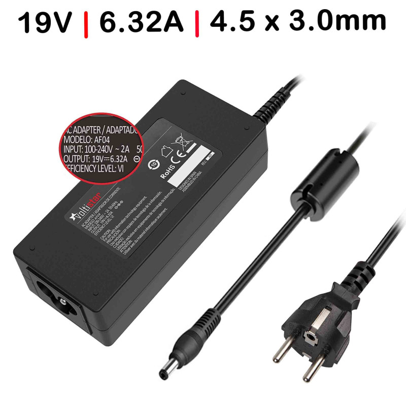 CARGADOR PARA PORTÁTIL GAMING ASUS 19V 6.32A 120W 4.5 x 3.0MM CARGADOR PARA PORTÁTIL GAMING ASUS 19V 6.32A 120W 4.5 x 3.0MM
