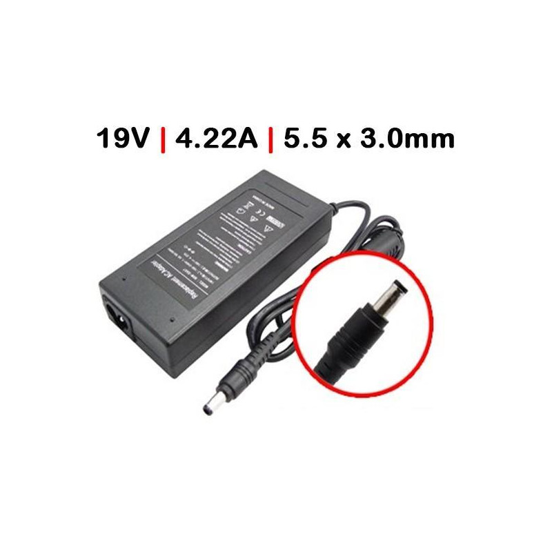 CARGADOR PARA PORTÁTIL SAMSUNG P10 P20 P25 T10 19V 4.22A 80W CARGADOR PARA PORTÁTIL SAMSUNG P10 P20 P25 T10 19V 4.22A 80W