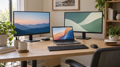 Cómo conectar dos monitores a un portátil