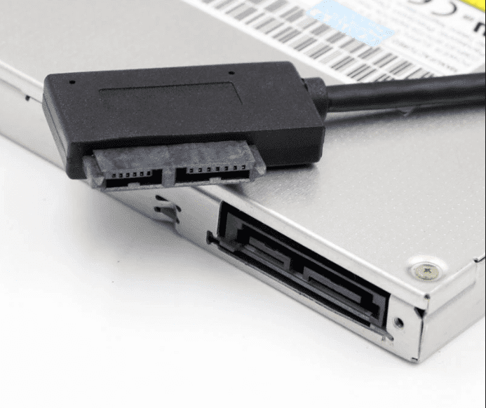 Cable Adaptador USB a Mini Sata II Grabadora DVD/Portátil 7+6 13 pines