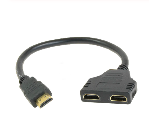 Cable multiplicador HDMI adaptador 2 tomas 30cm - ECOportatil