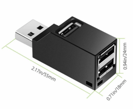 Multiplicador HUB USB 3.0 mini portatil 3 puertos USB