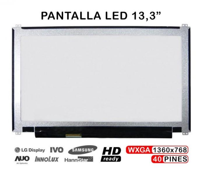 PANTALLA PORTÁTIL LED 13.3"  B133XTN01.5 B133XTNO1 .5 B133XTNOI.5