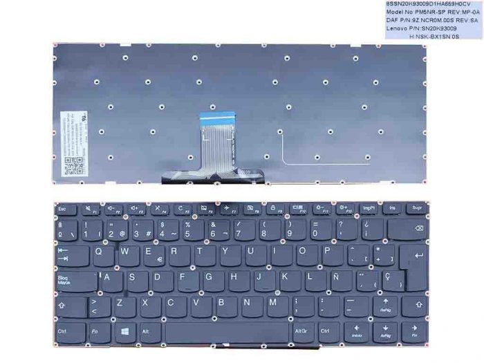 TECLADO PARA PORTÁTIL LENOVO IDEAPAD 510S-14IKB 710S-14