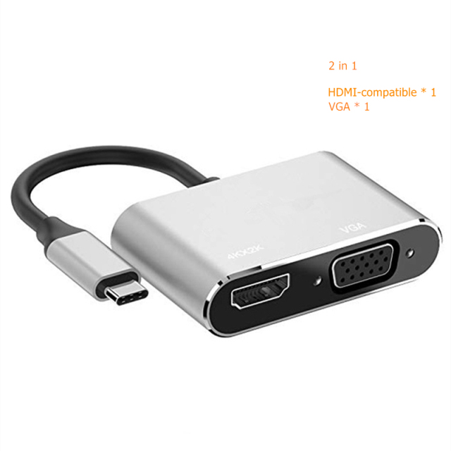 Rankman tipo C a HDMI-Adaptador USB C VGA, Nuevo - ECOportatil.es