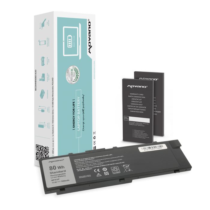 Movano Batería para Dell Precision 15 7510, 17 7710 / 11.4V 7000 mAh