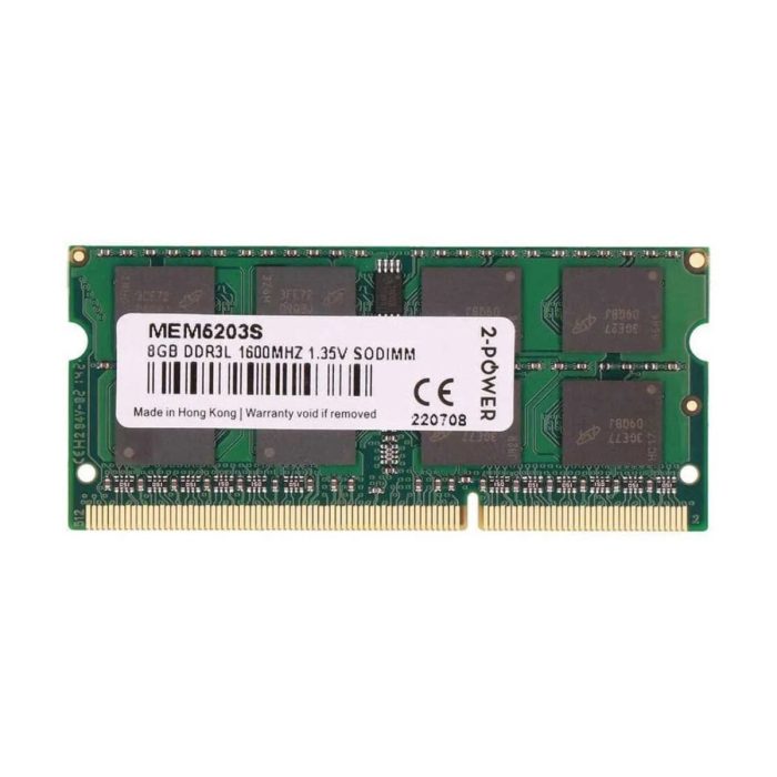 Memoria RAM 2-POWER 8GB DDR3L SODIMM 1.35V 1600MHz (MEM6203S)